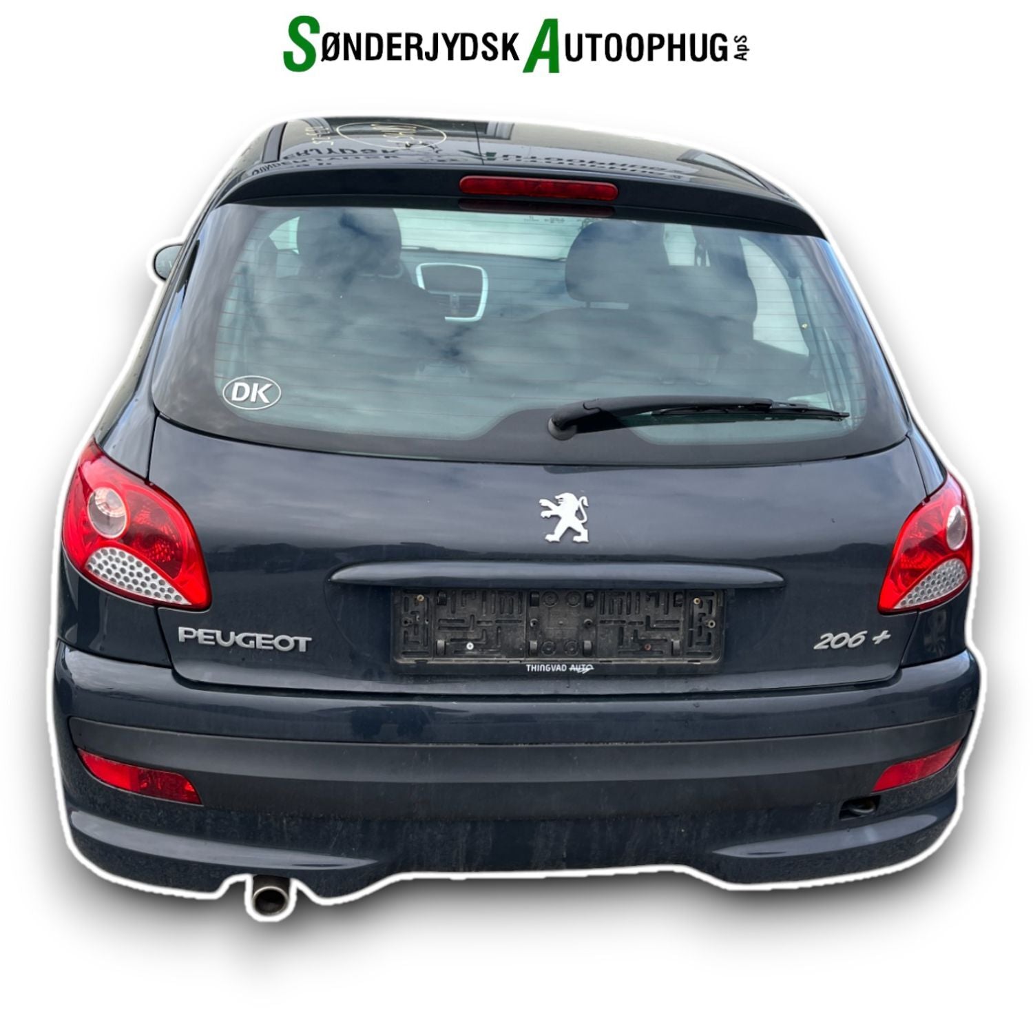 Peugeot 206+ Pluk-Selv-Bil Med OEM Nr. Ophugger Fra Peugeot Ophugger