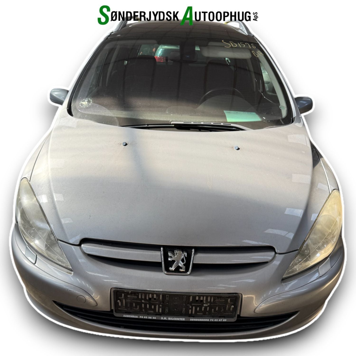 Peugeot 307 Pluk-Selv-Bil Med OEM Nr. Ophugger Fra Peugeot Ophugger