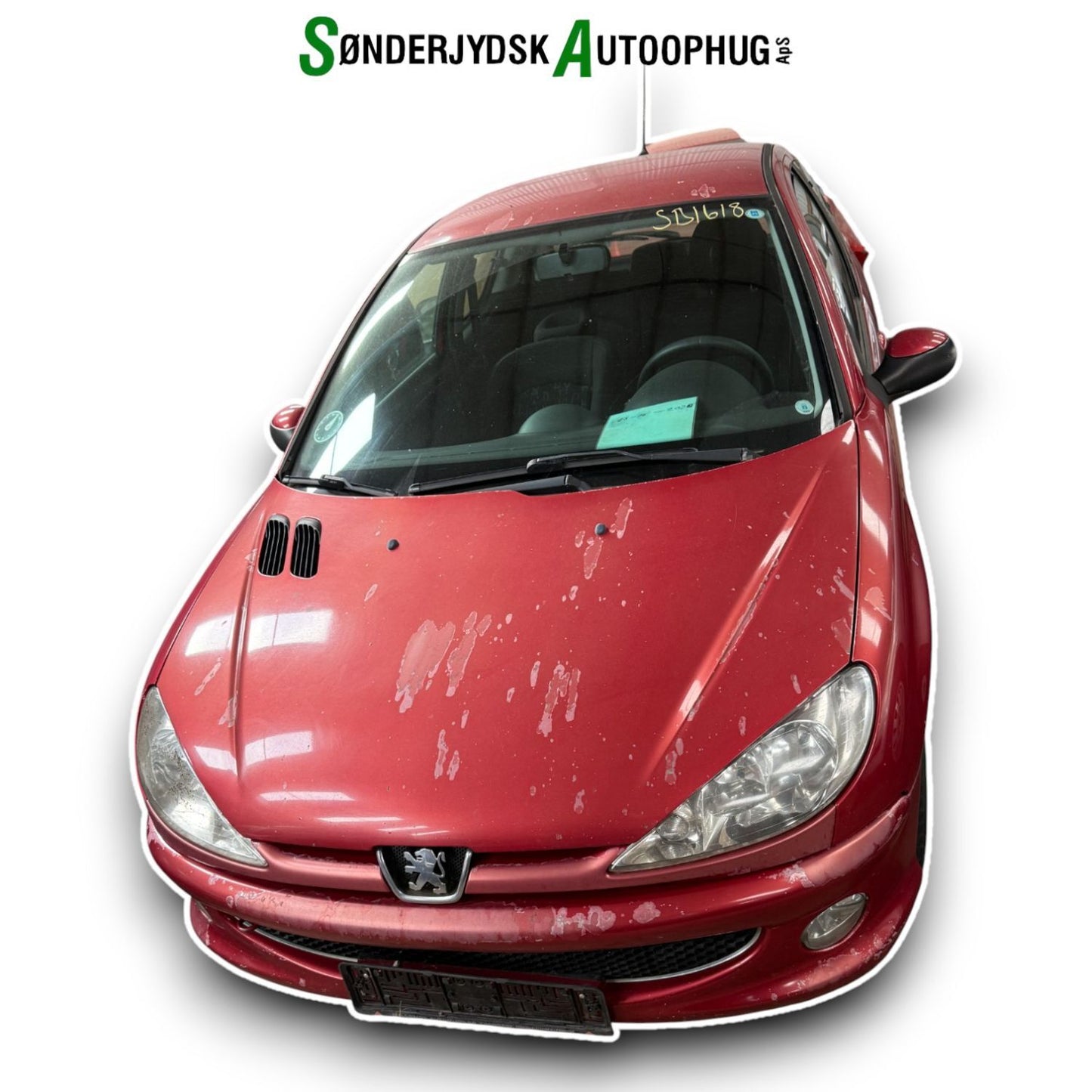 Peugeot 206 Pluk-Selv-Bil Med OEM Nr. Ophugger Fra Peugeot Ophugger