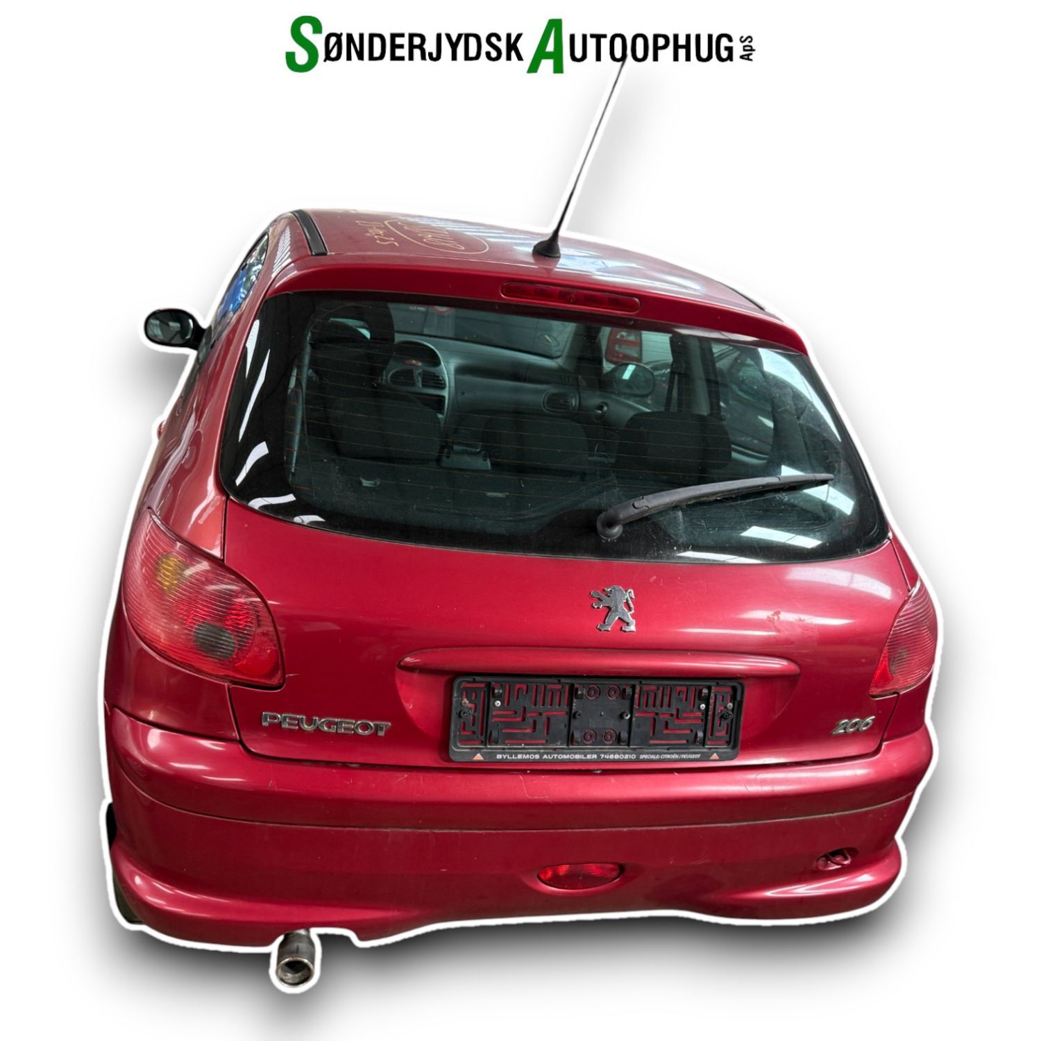 Peugeot 206 Pluk-Selv-Bil Med OEM Nr. Ophugger Fra Peugeot Ophugger