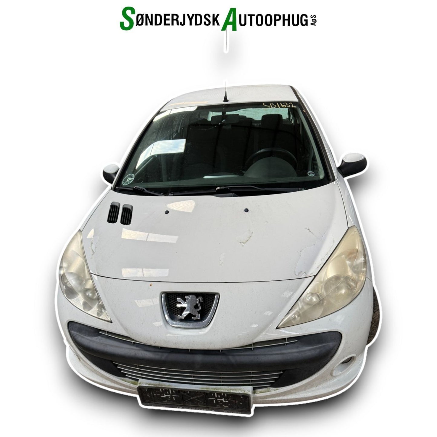 Peugeot Peugeot 206+ Pluk-Selv-Bil Med OEM Nr. Ophugger Fra Peugeot Ophugger