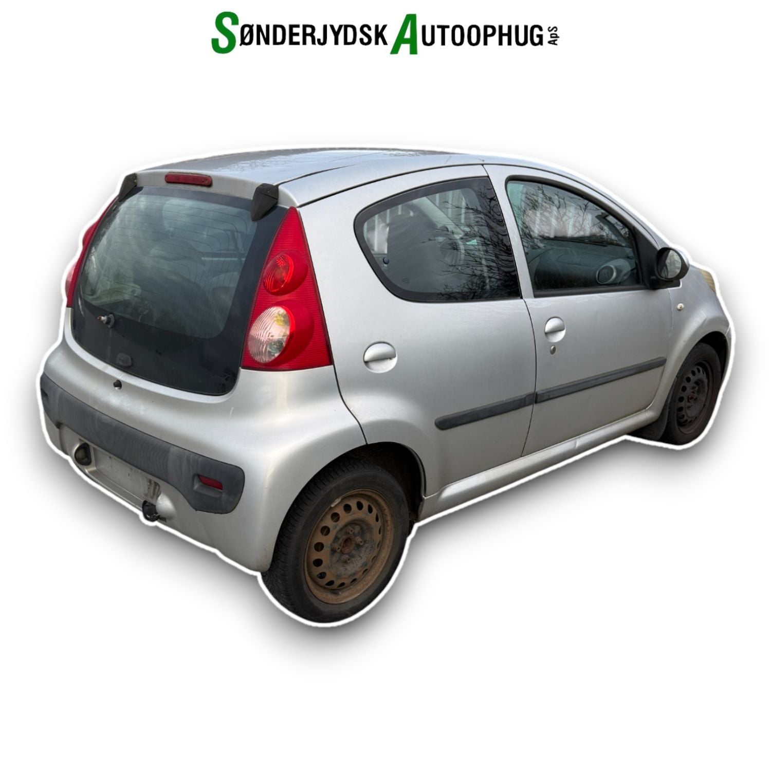 Peugeot 107 Pluk-Selv-Bil Med OEM Nr. Ophugger Fra Peugeot Ophugger