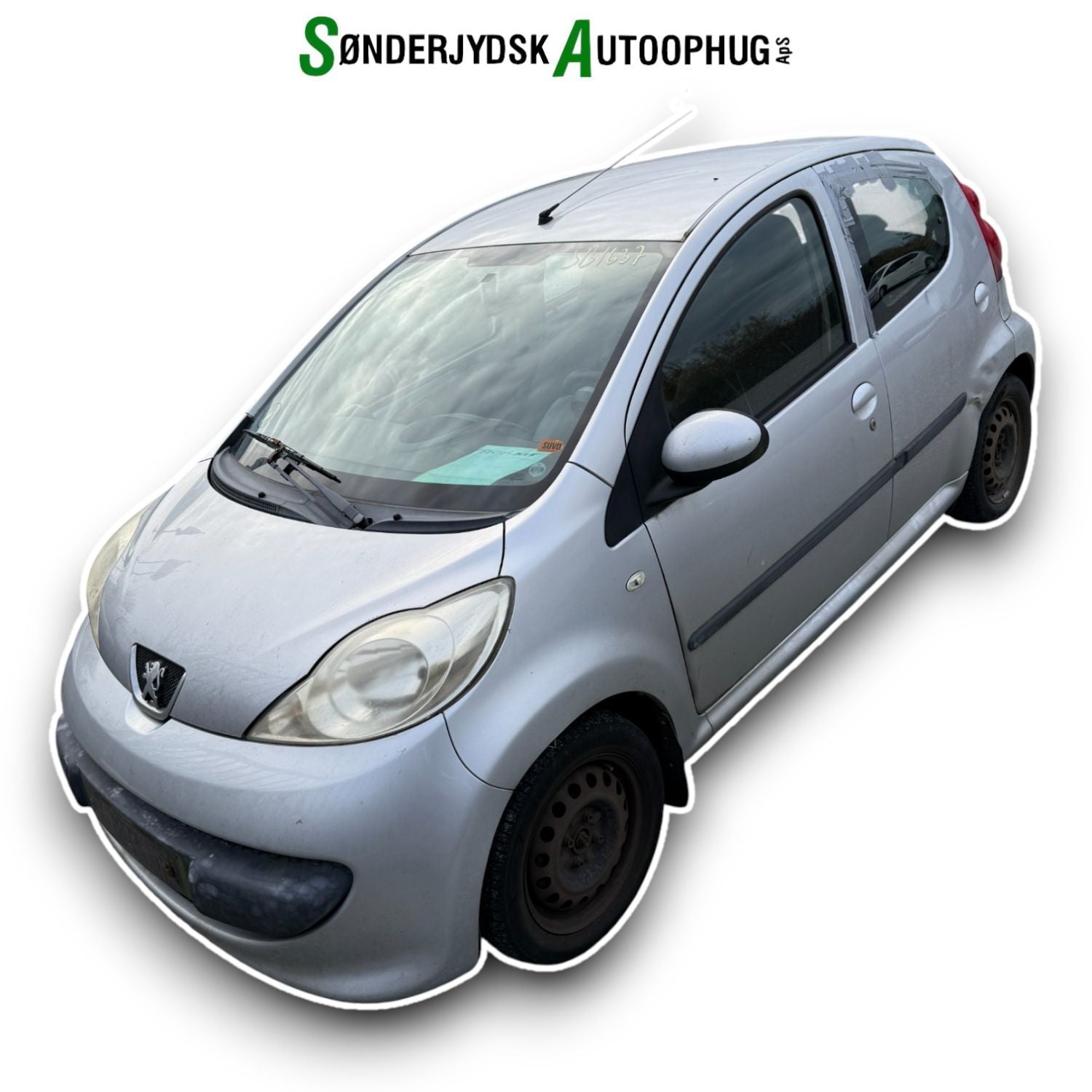 Peugeot 107 Pluk-Selv-Bil Med OEM Nr. Ophugger Fra Peugeot Ophugger