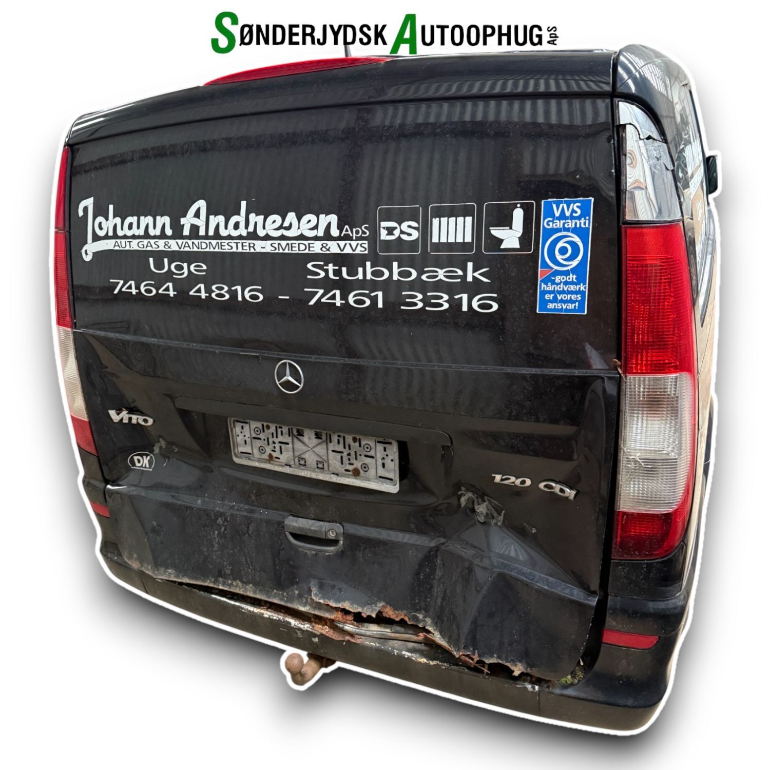 Mercedes Vito W639 Pluk-Selv-Bil Med OEM Nr. Ophugger Fra Mercedes Ophugger