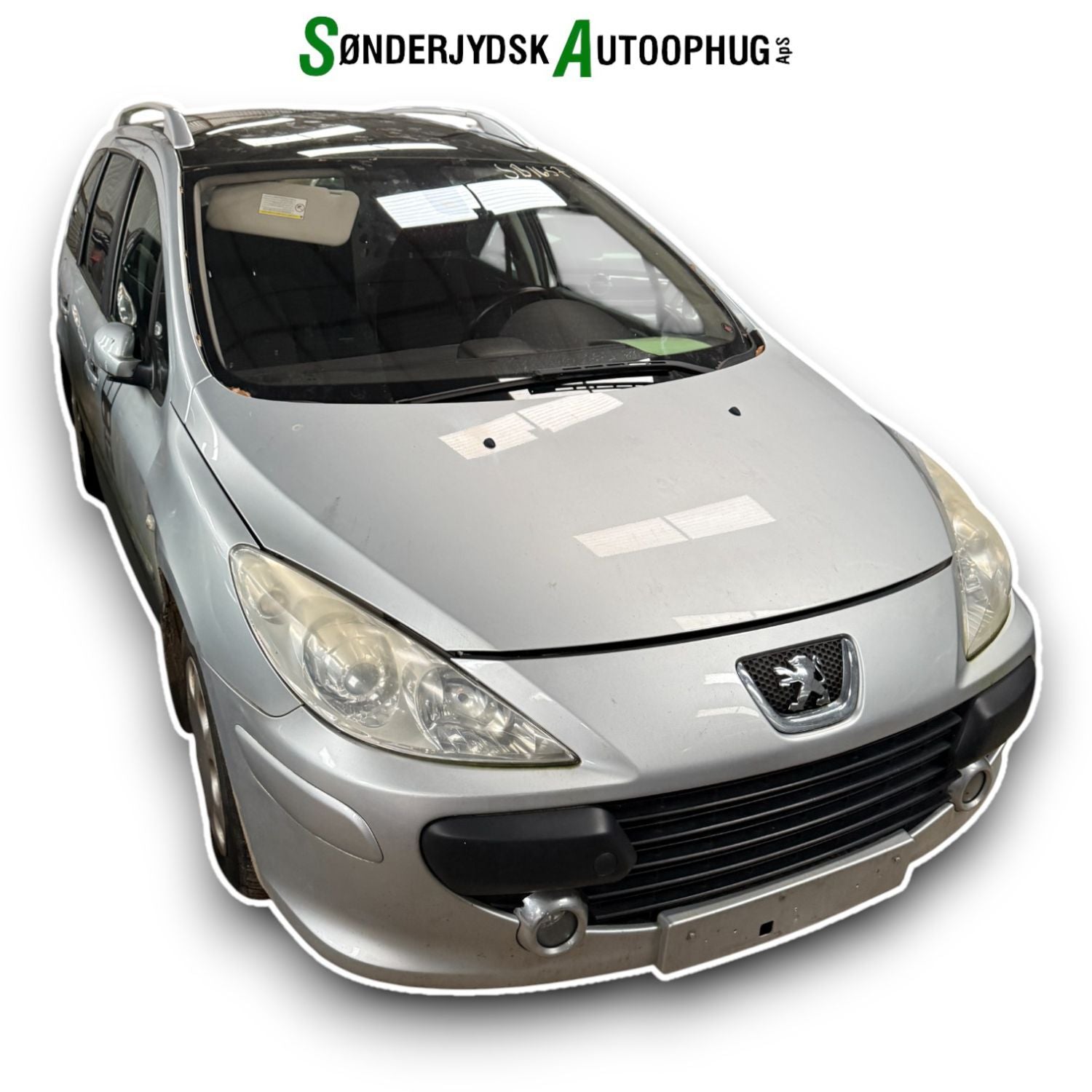 Peugeot 307 Pluk-Selv-Bil Med OEM Nr. Ophugger Fra Peugeot Ophugger