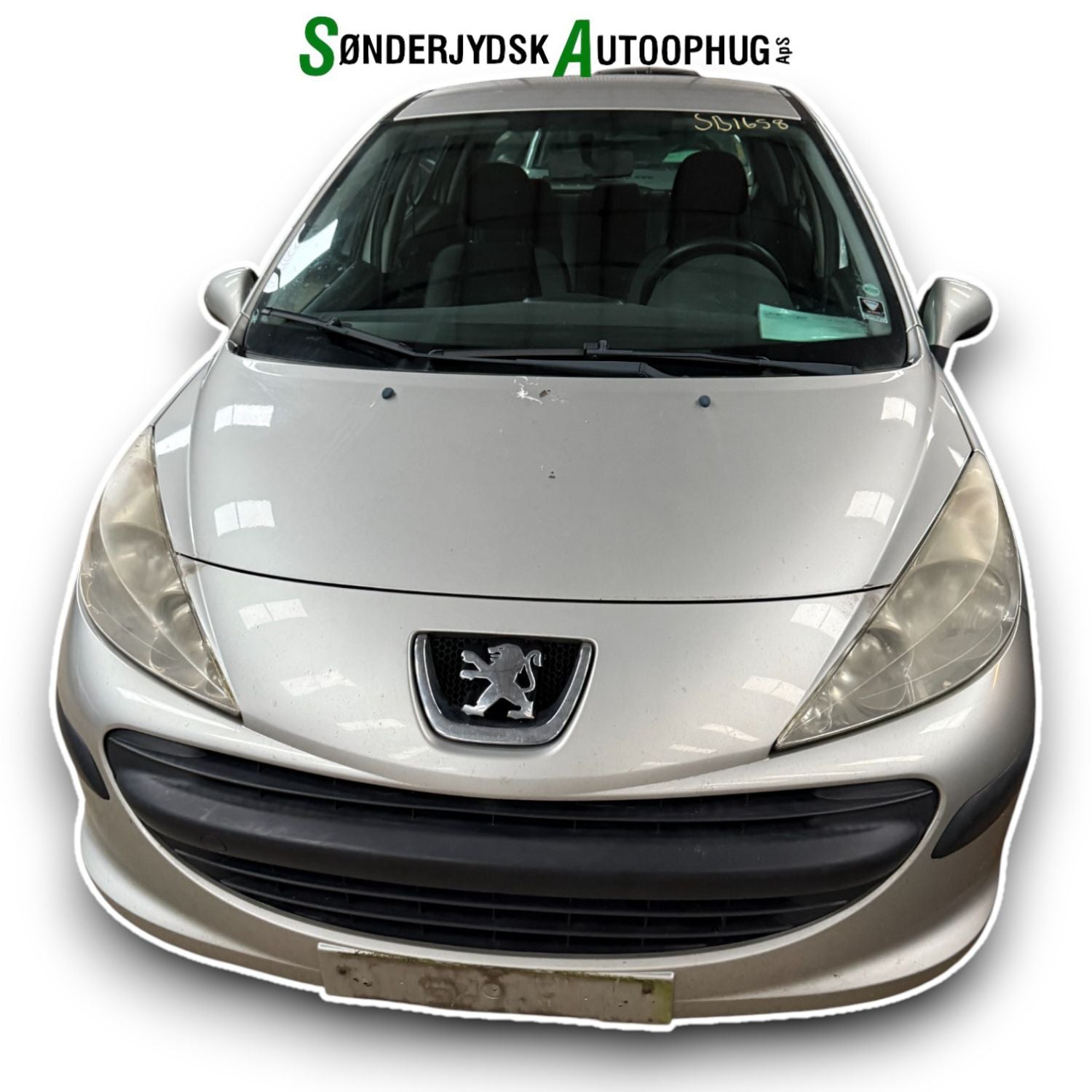 Peugeot 207 Pluk-Selv-Bil Med OEM Nr. Ophugger Fra Peugeot Ophugger