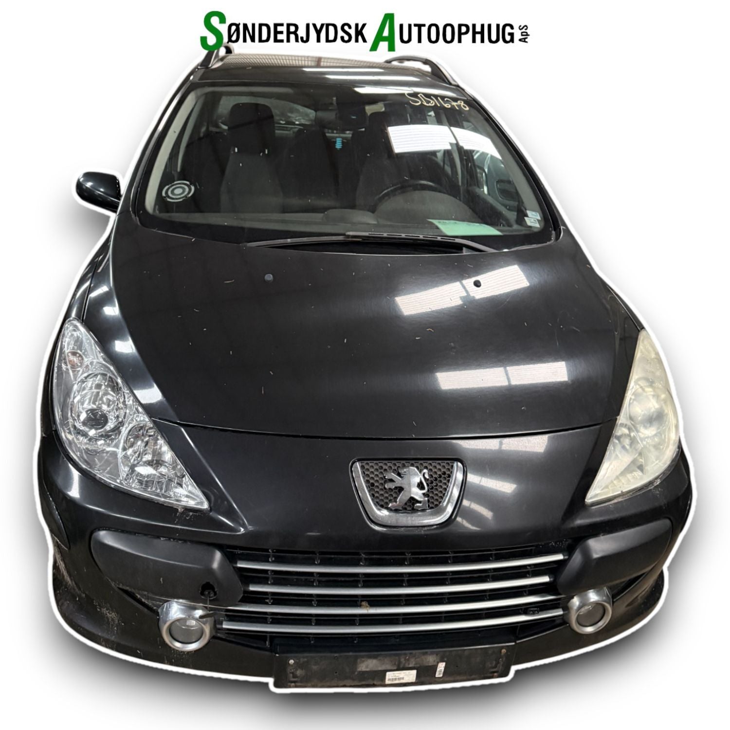 Peugeot 307 Pluk-Selv-Bil Med OEM Nr. Ophugger Fra Peugeot Ophugger