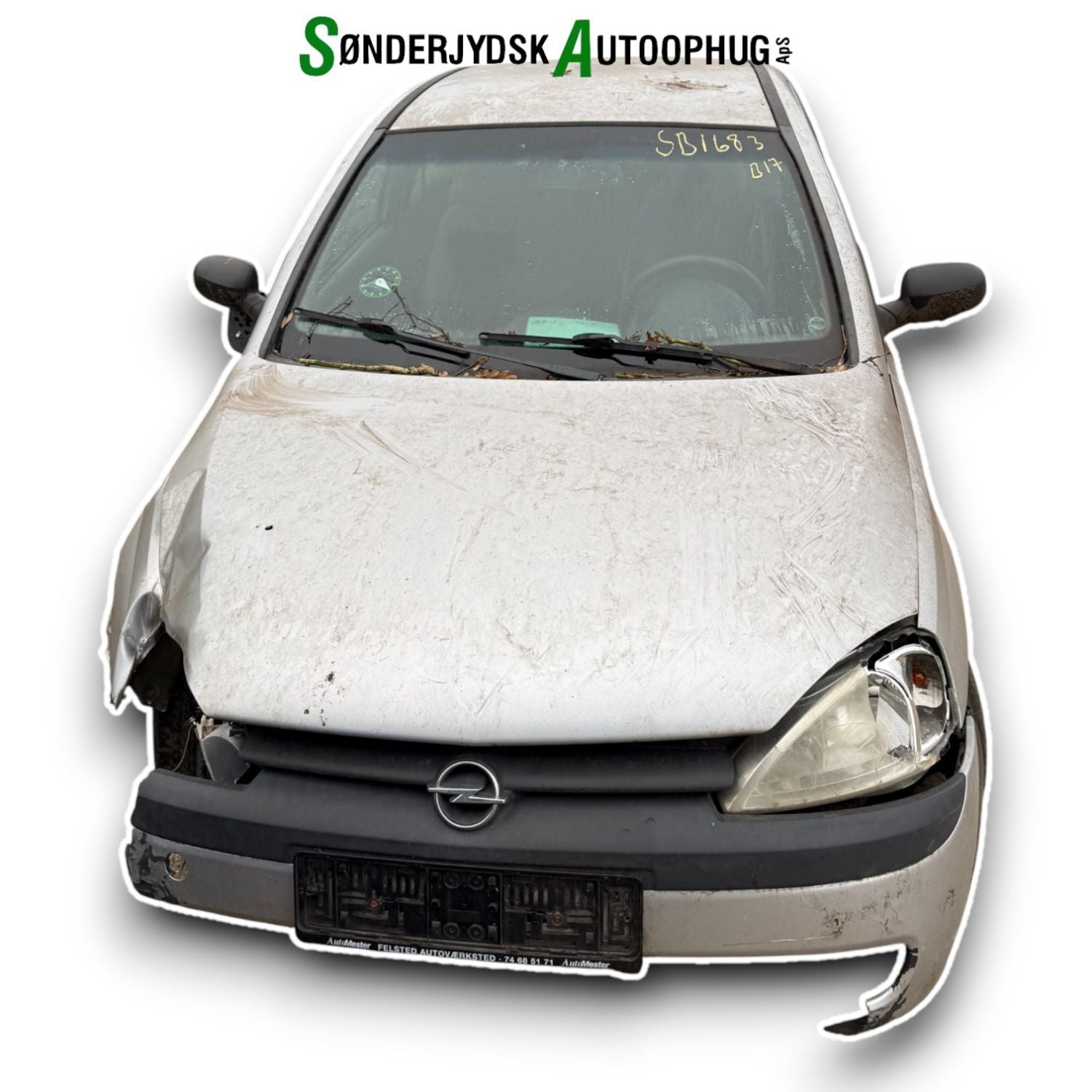 Opel Corsa C Pluk-Selv-Bil Med OEM Nr. Ophugger Fra Opel Ophugger