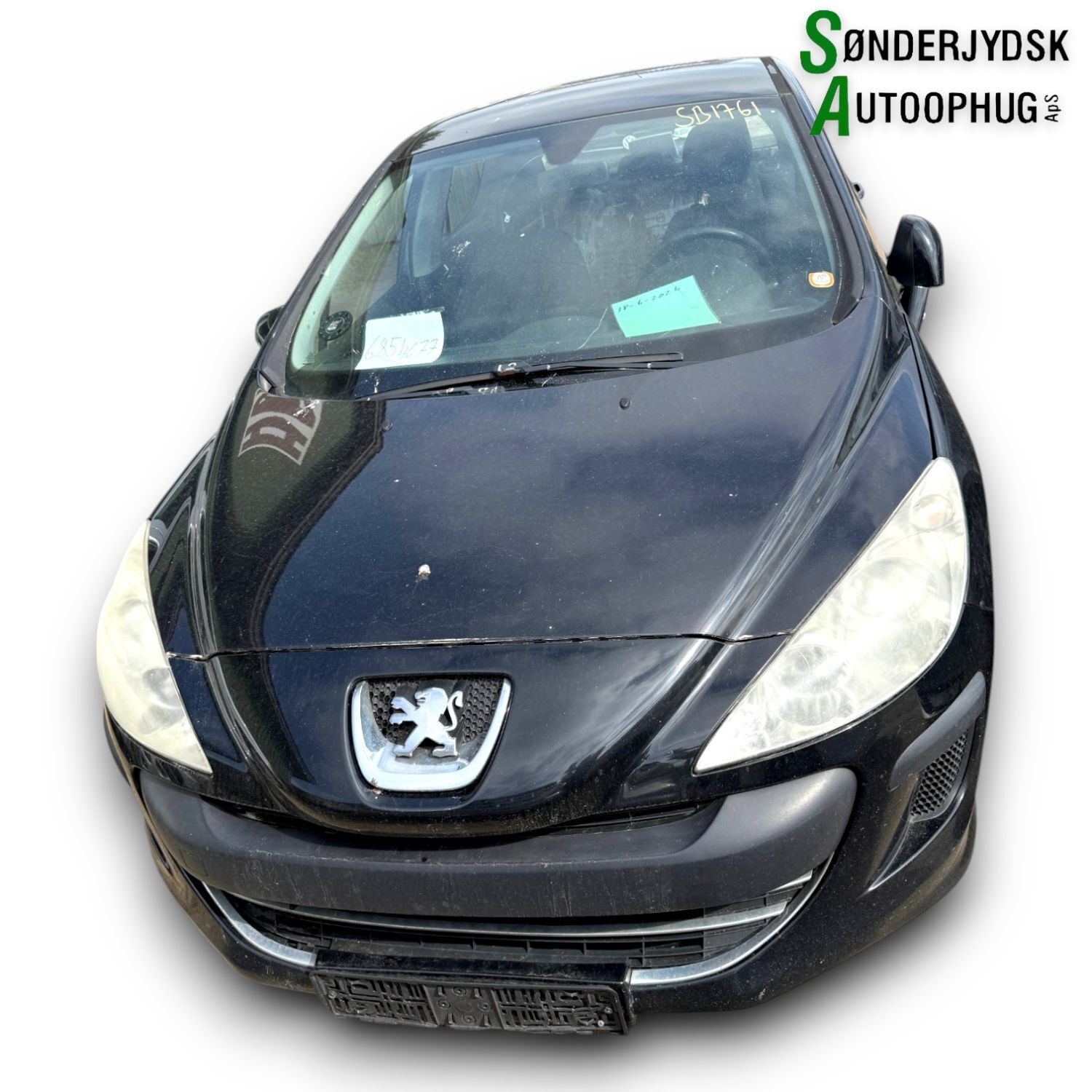Peugeot 308 Pluk-Selv-Bil Med OEM Nr. Ophugger Fra Peugeot Ophugger