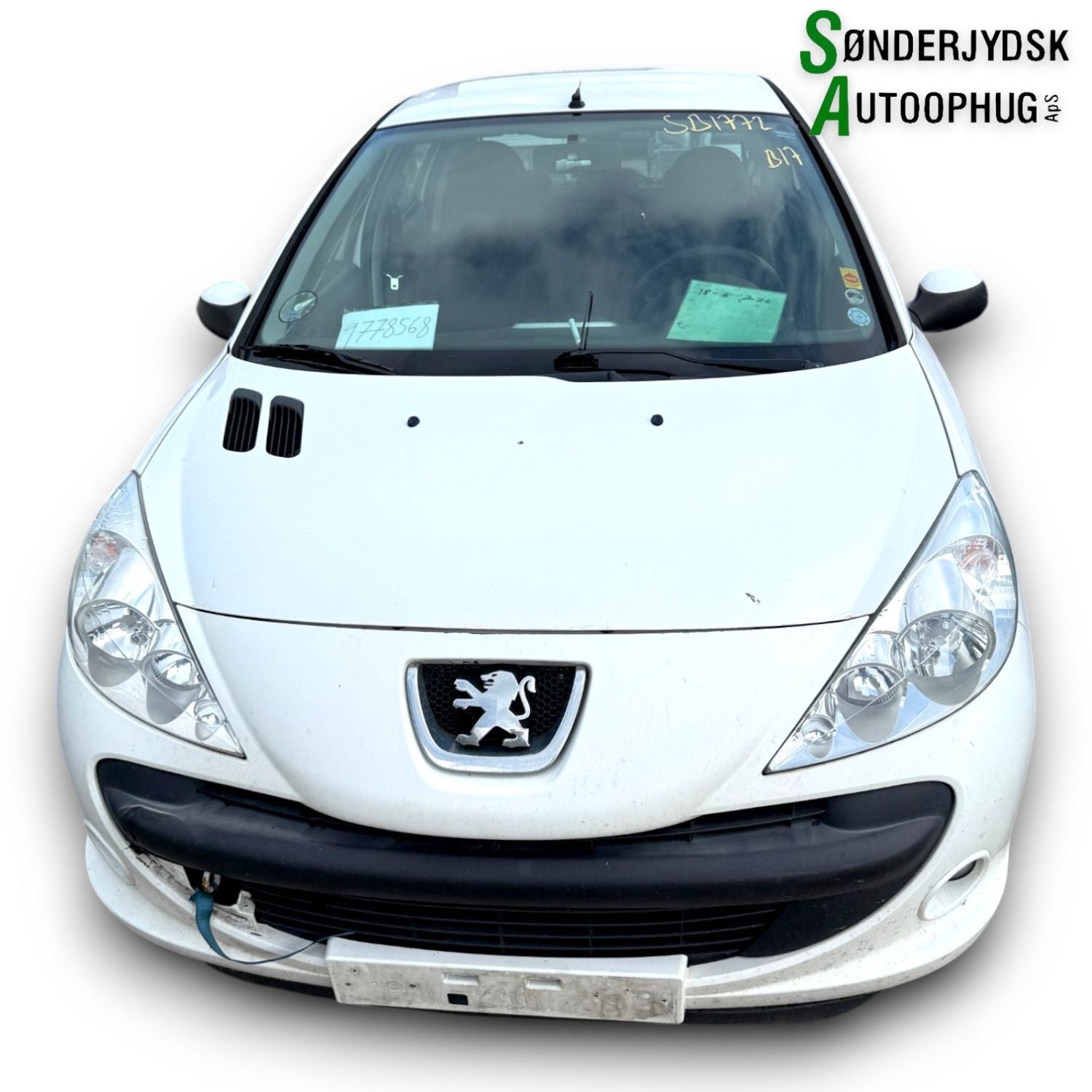 Peugeot 206+ Pluk-Selv-Bil Med OEM Nr. Ophugger Fra Peugeot Ophugger