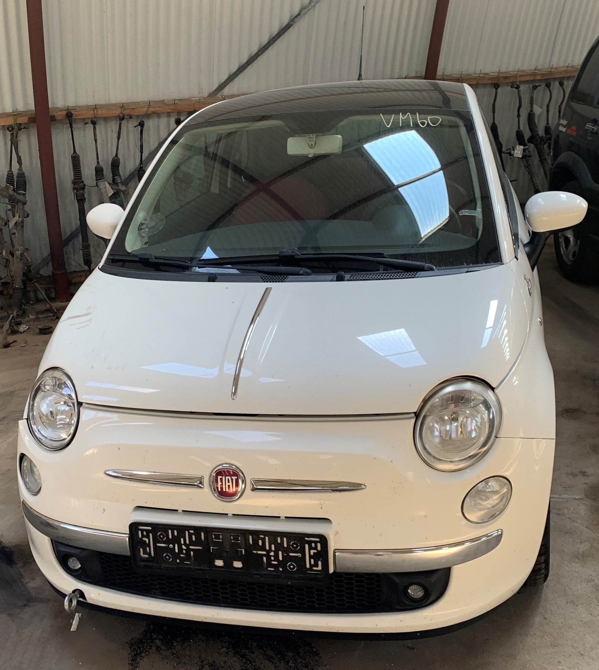 Fiat 500 Pluk-Selv-Bil Med OEM Nr. Ophugger Fra Fiat Ophugger