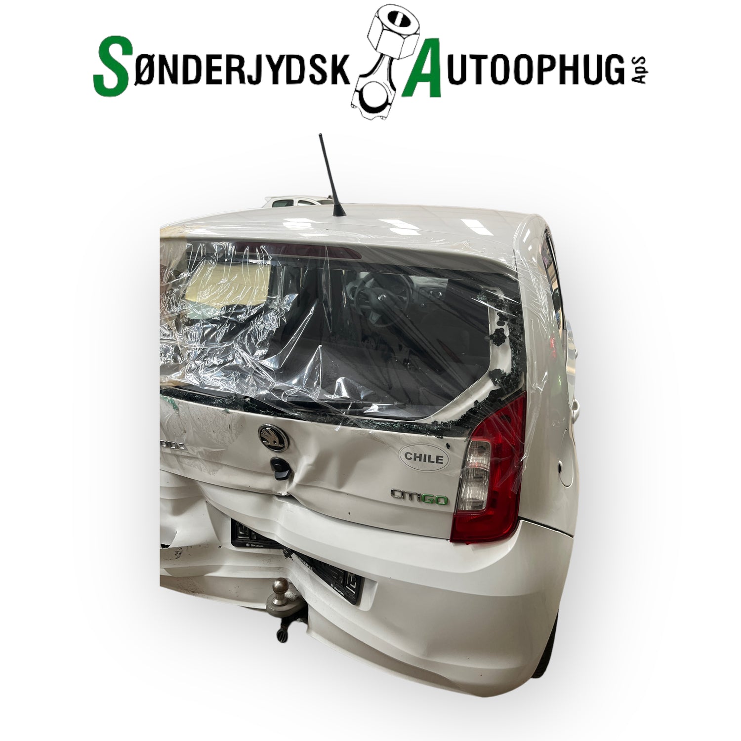 Skoda Citigo Pluk-Selv-Bil Med OEM Nr. TMBZZZAAZED628532 Fra Skoda Ophugger