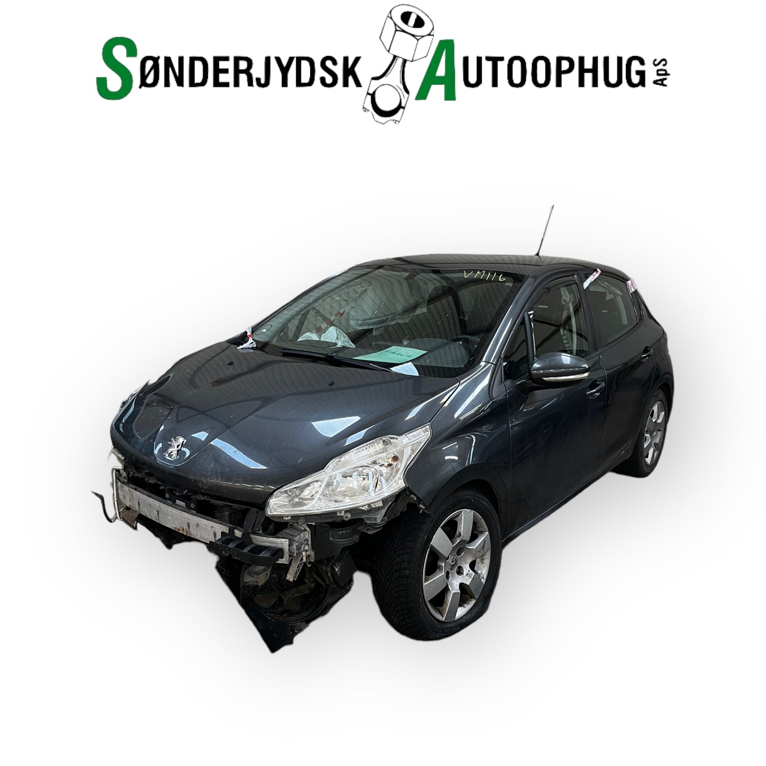 Peugeot 208 Pluk-Selv-Bil Med OEM Nr. Ophugger Fra Peugeot Ophugger