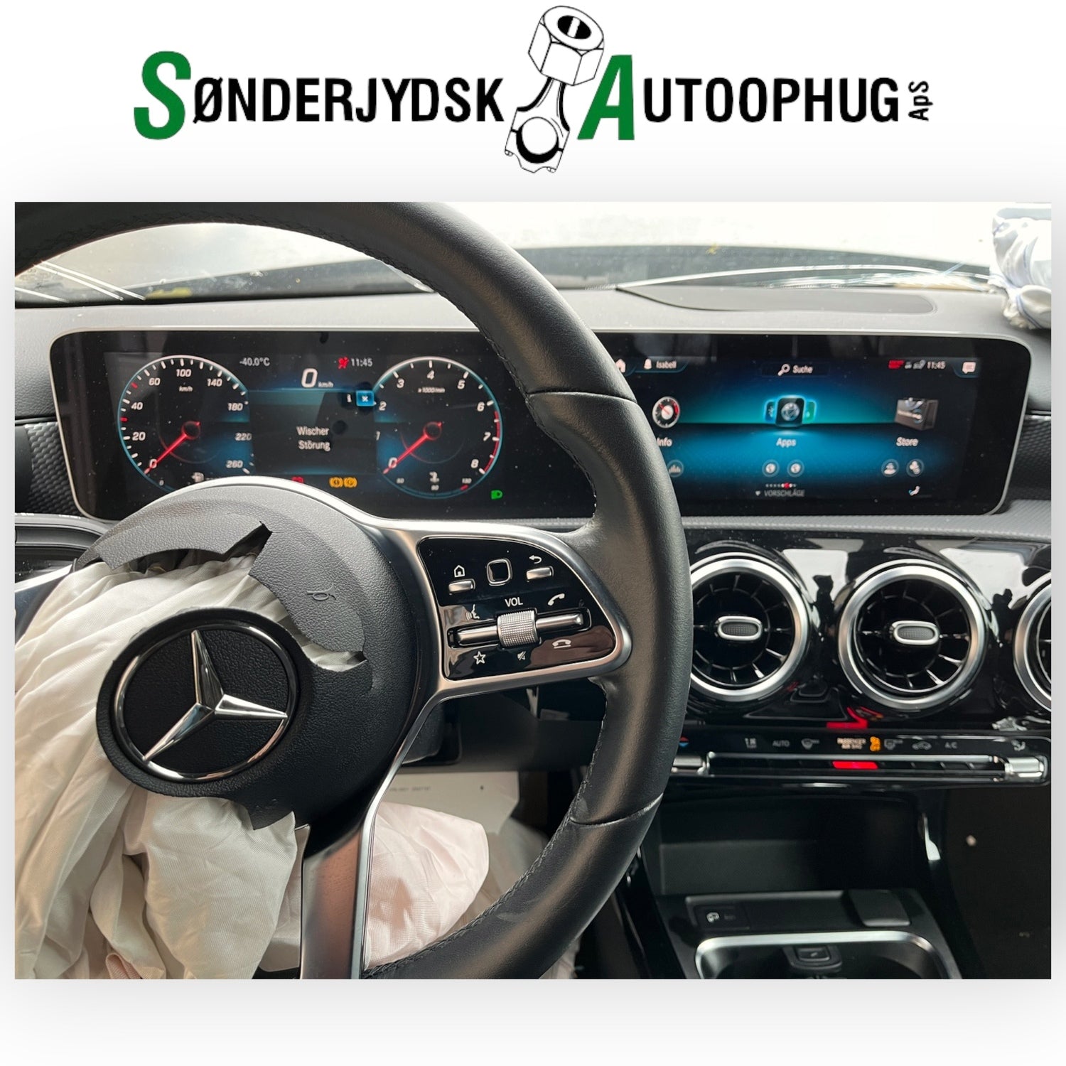 Mercedes-Benz Mercedes A W177 Pluk-Selv-Bil Med OEM Nr. Ophugger Fra Mercedes-Benz Ophugger