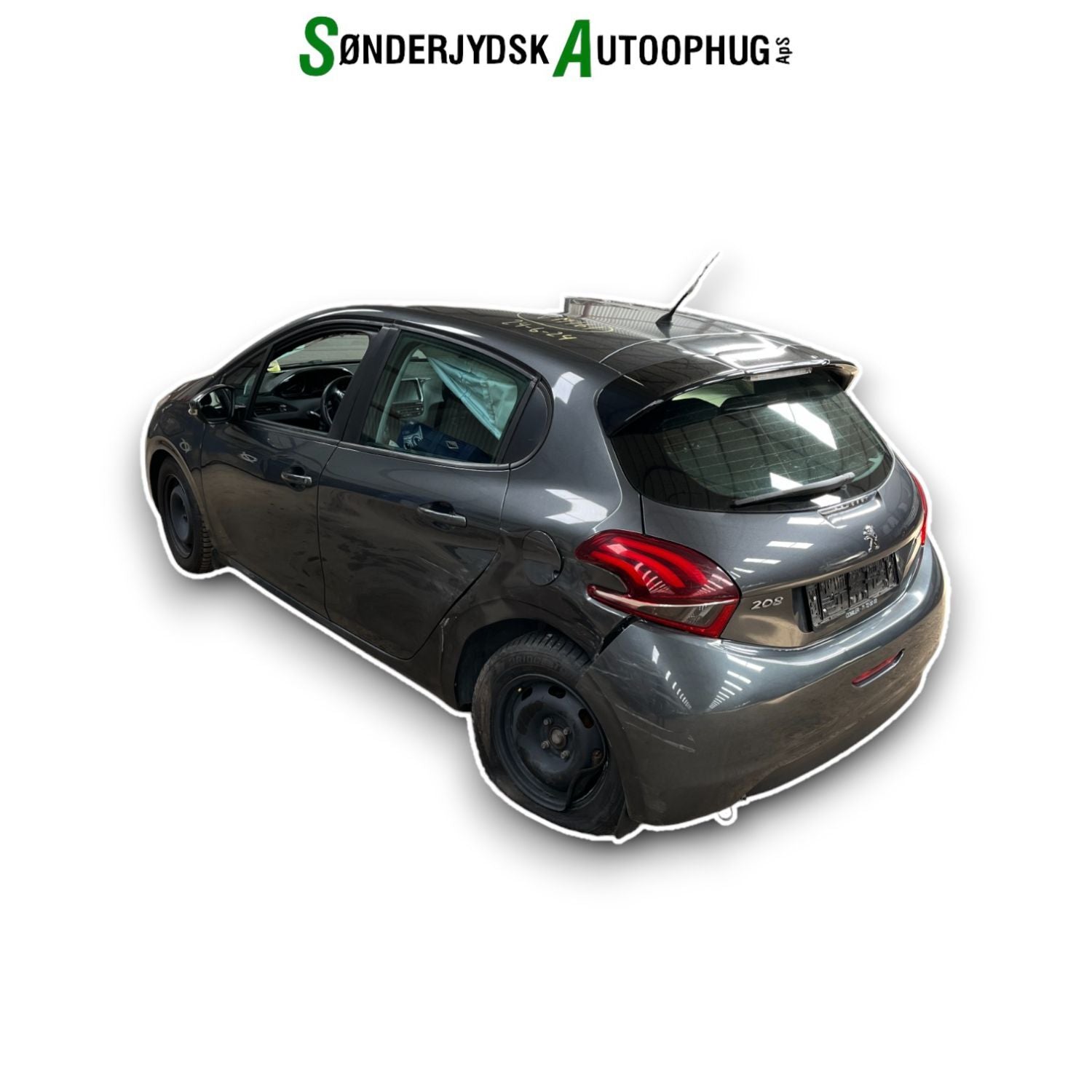 Peugeot 208 Pluk-Selv-Bil Med OEM Nr. Ophugger Fra Peugeot Ophugger