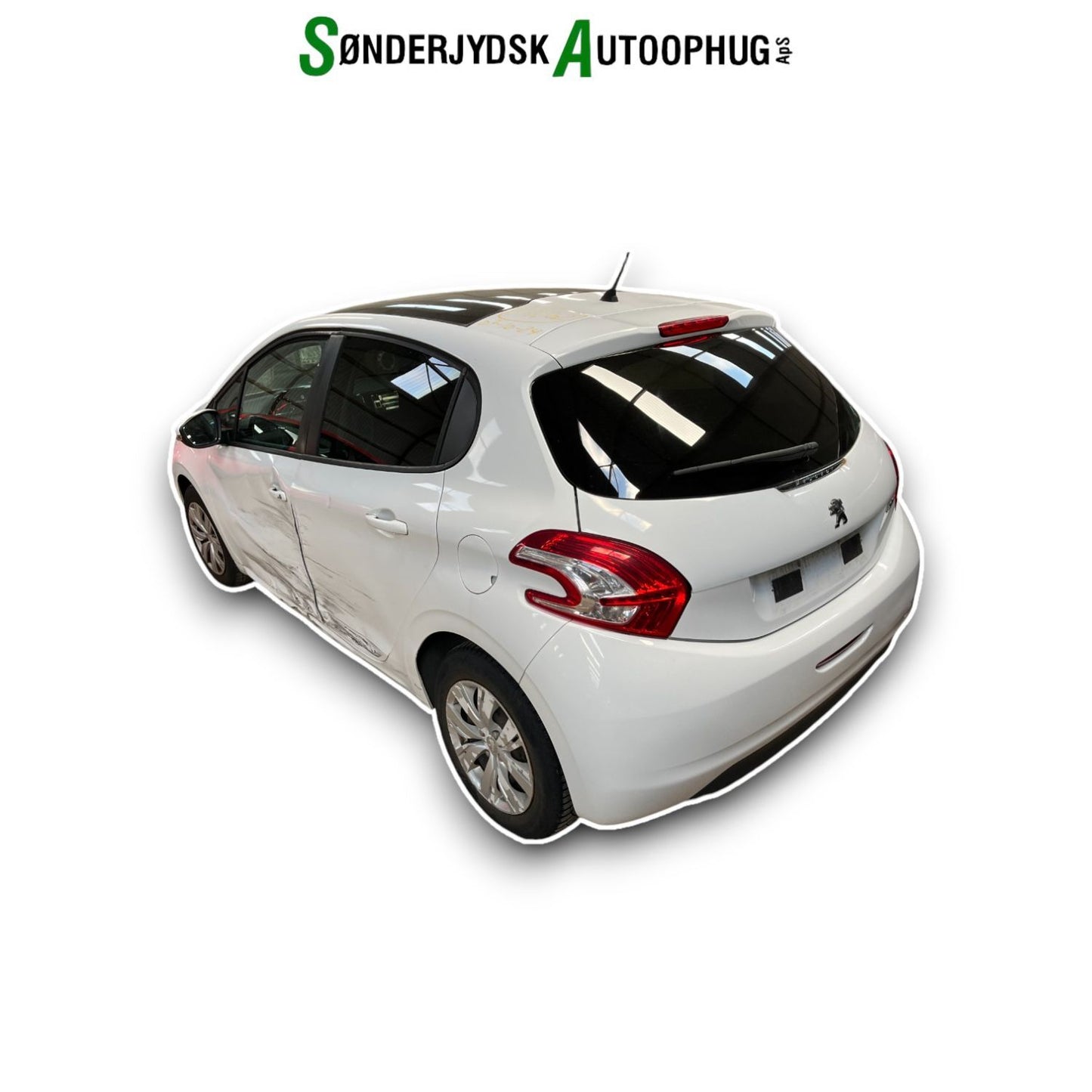 Peugeot 208 Pluk-Selv-Bil Med OEM Nr. Ophugger Fra Peugeot Ophugger