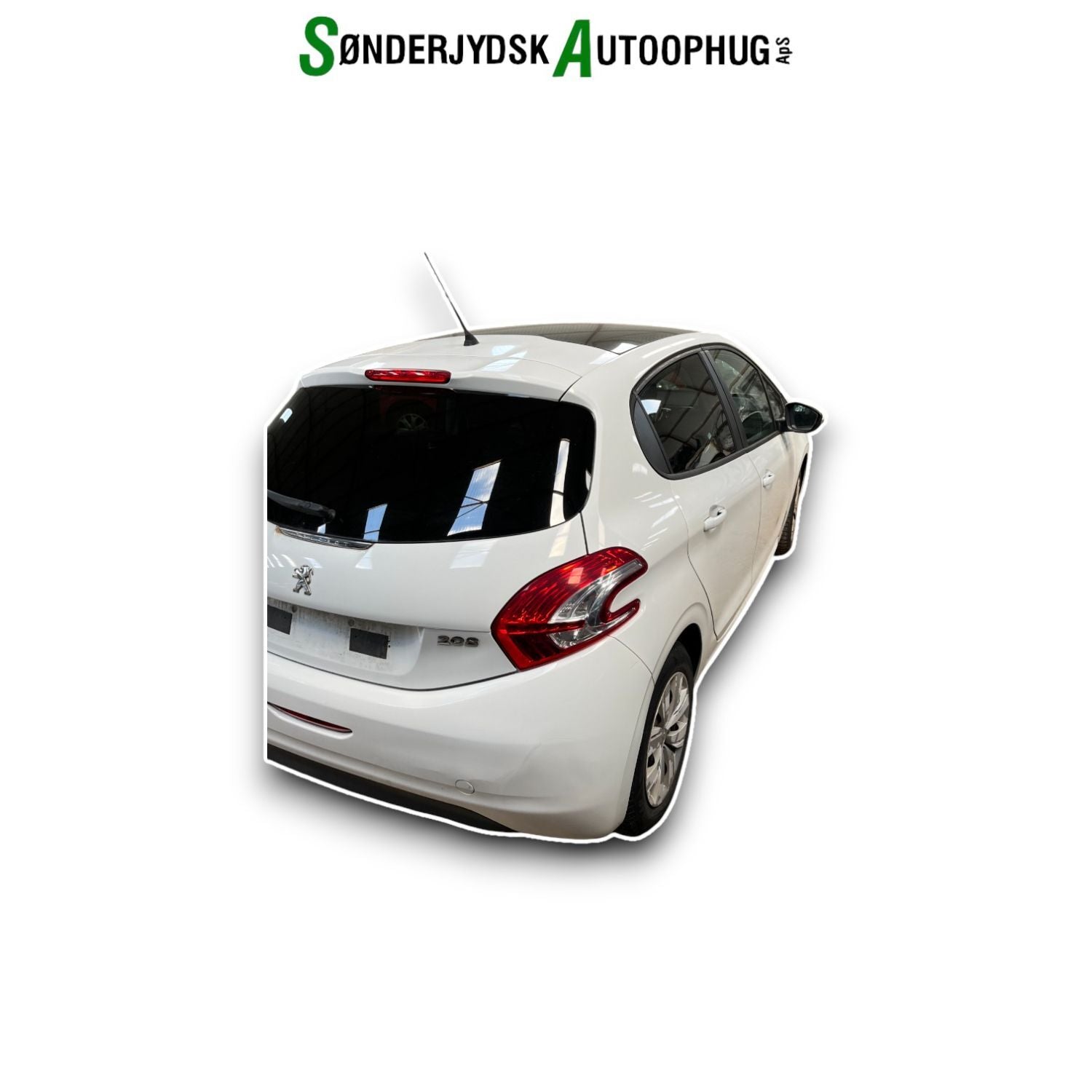 Peugeot 208 Pluk-Selv-Bil Med OEM Nr. Ophugger Fra Peugeot Ophugger