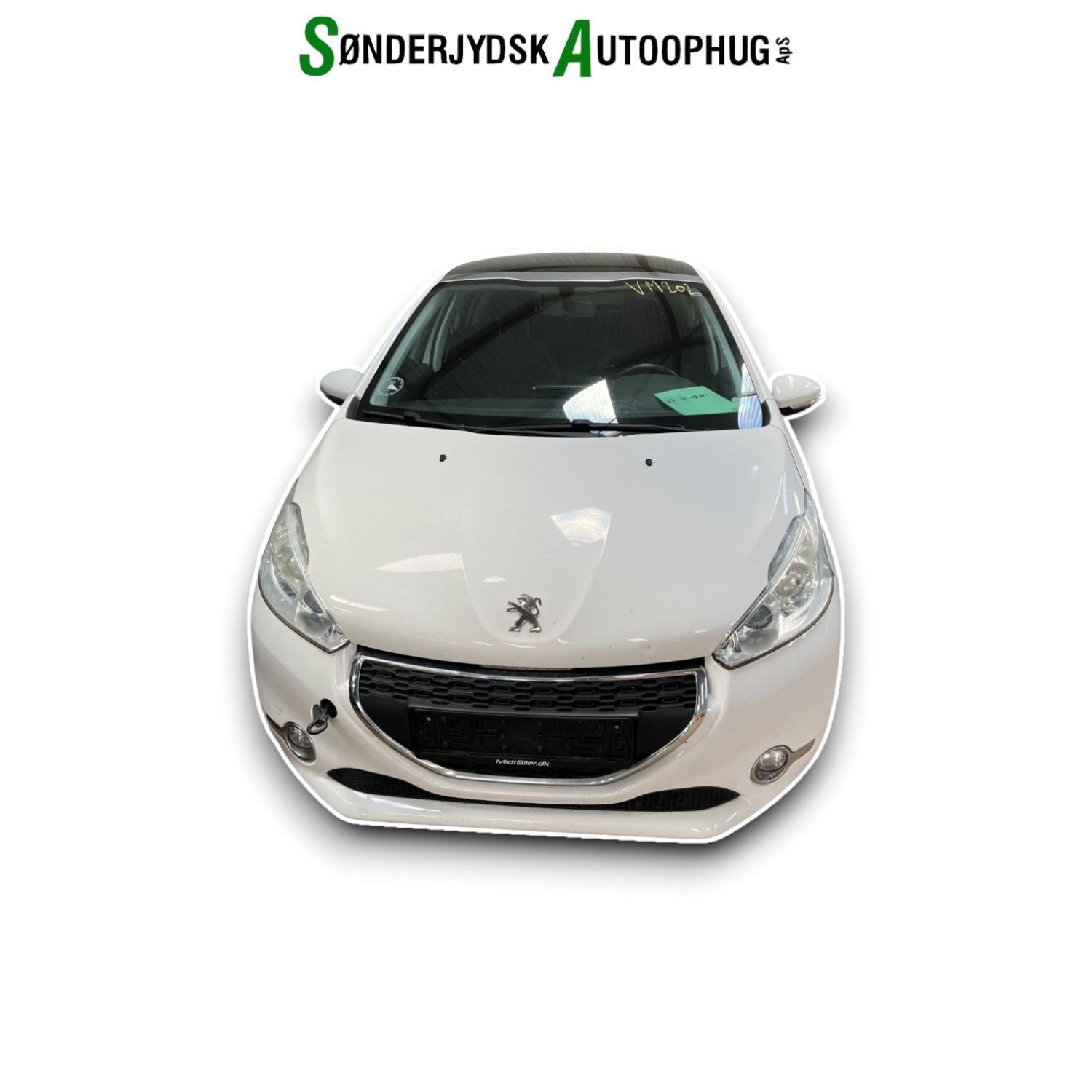 Peugeot 208 Pluk-Selv-Bil Med OEM Nr. Ophugger Fra Peugeot Ophugger