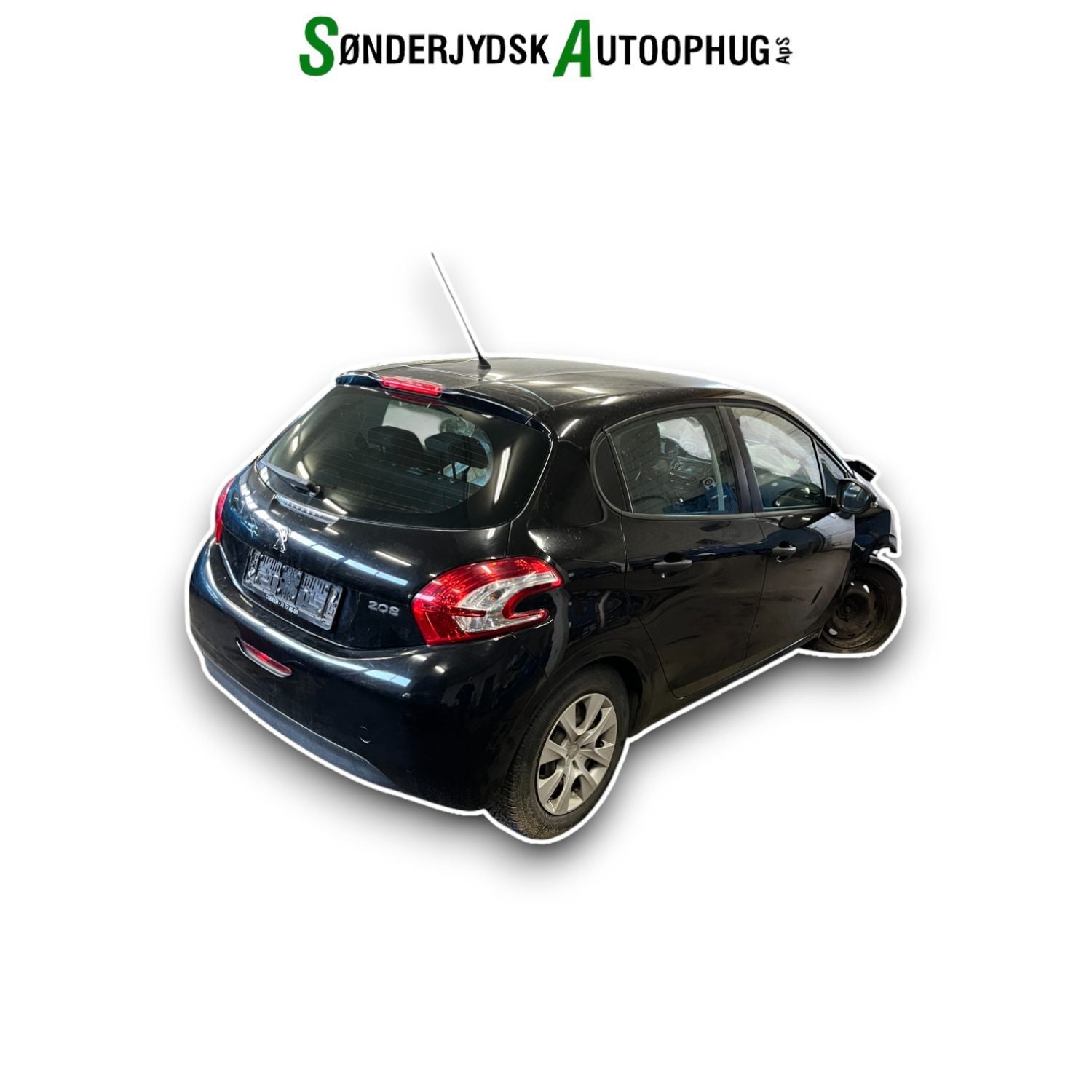 Peugeot 208 Pluk-Selv-Bil Med OEM Nr. Ophugger Fra Peugeot Ophugger