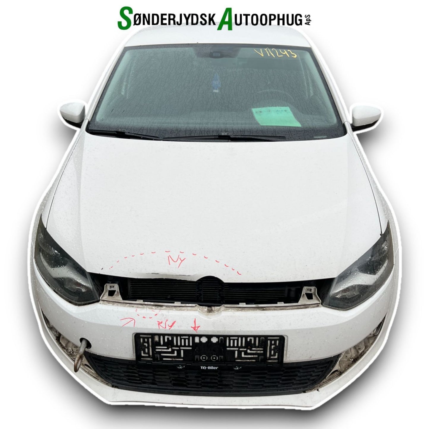 VW Polo 6R Pluk-Selv-Bil Med OEM Nr. Ophugger Fra VW Ophugger