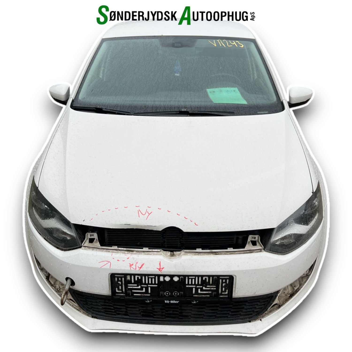 VW Polo 6R Pluk-Selv-Bil Med OEM Nr. Ophugger Fra VW Ophugger