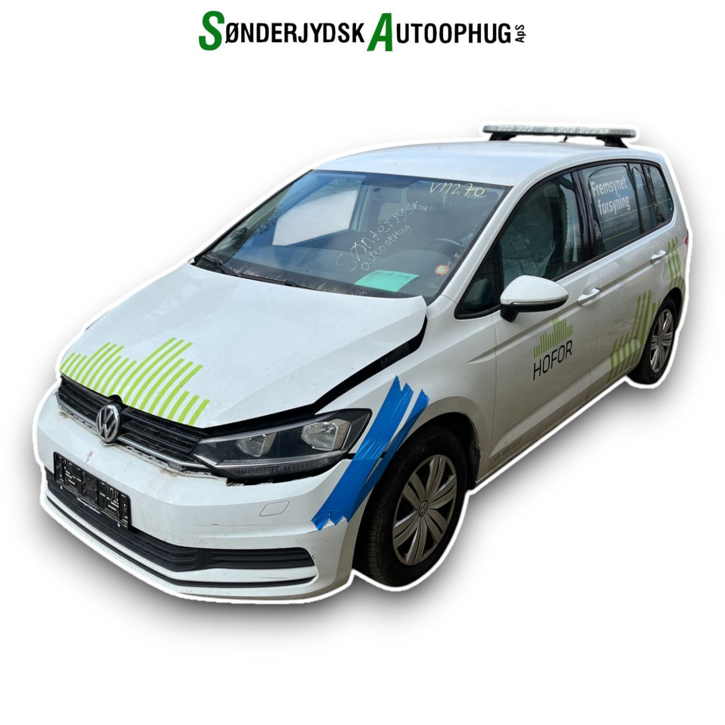 VW Touran 5T Pluk-Selv-Bil Med OEM Nr. Ophugger Fra VW Ophugger