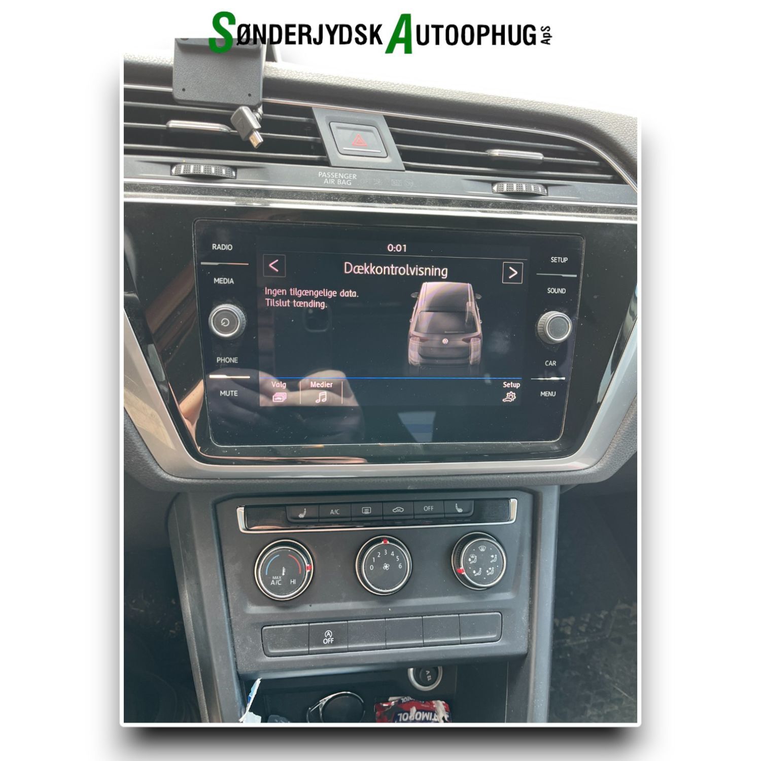 VW Touran 5T Pluk-Selv-Bil Med OEM Nr. Ophugger Fra VW Ophugger