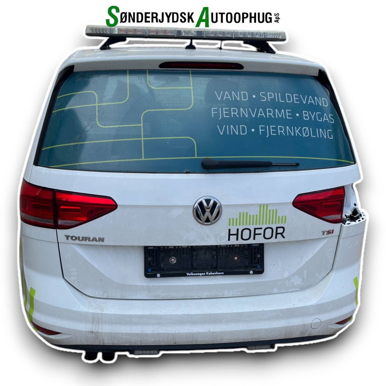 VW Touran 5T Pluk-Selv-Bil Med OEM Nr. Ophugger Fra VW Ophugger