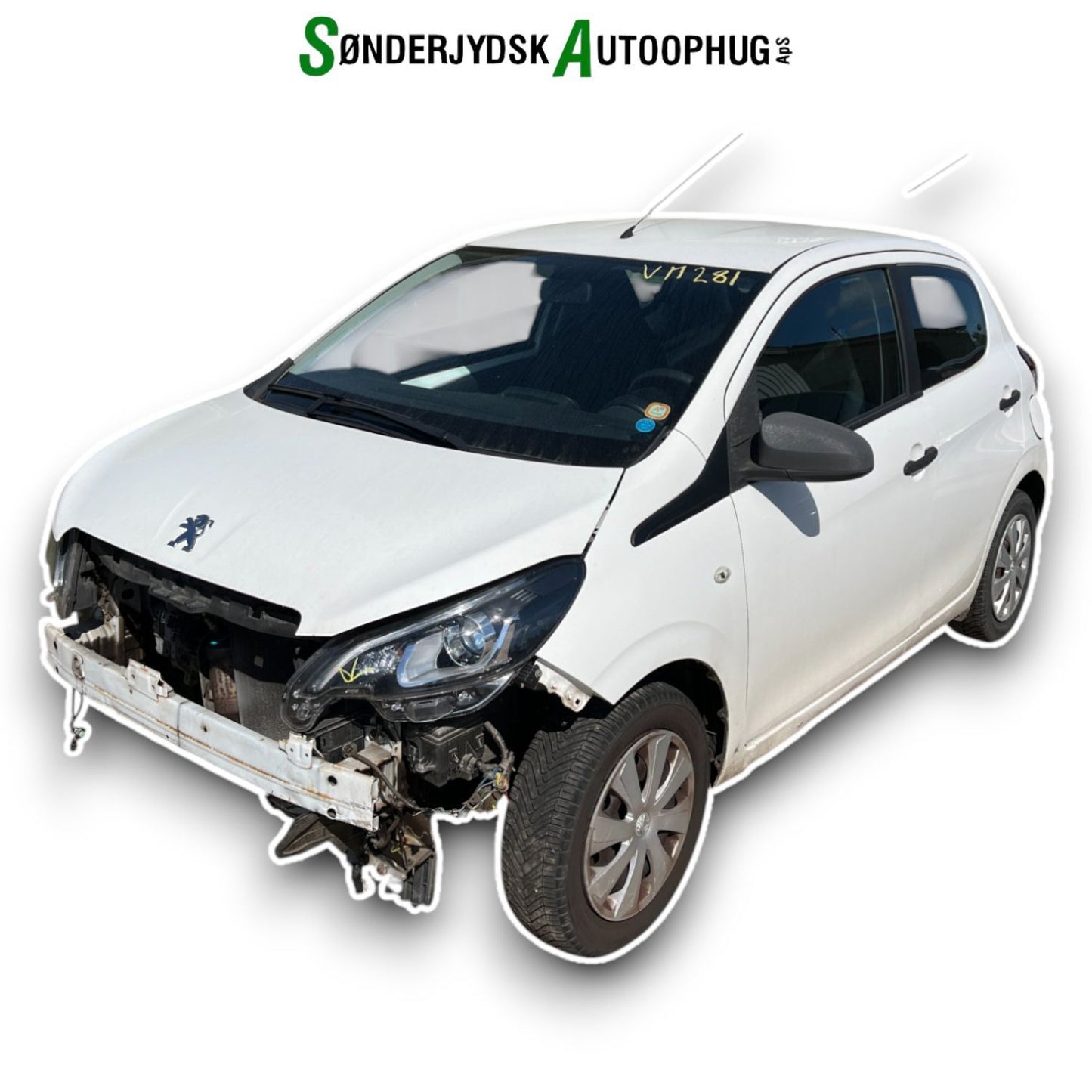 Peugeot 108 Pluk-Selv-Bil Med OEM Nr. Ophugger Fra Peugeot Ophugger