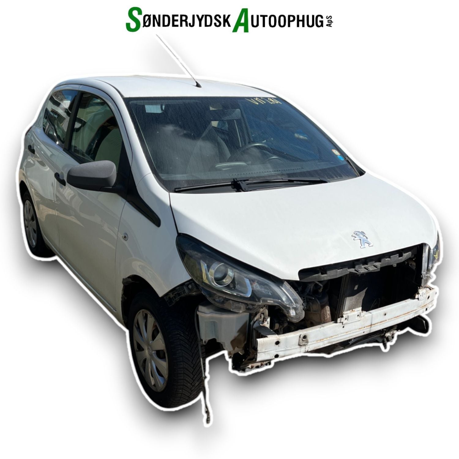 Peugeot 108 Pluk-Selv-Bil Med OEM Nr. Ophugger Fra Peugeot Ophugger