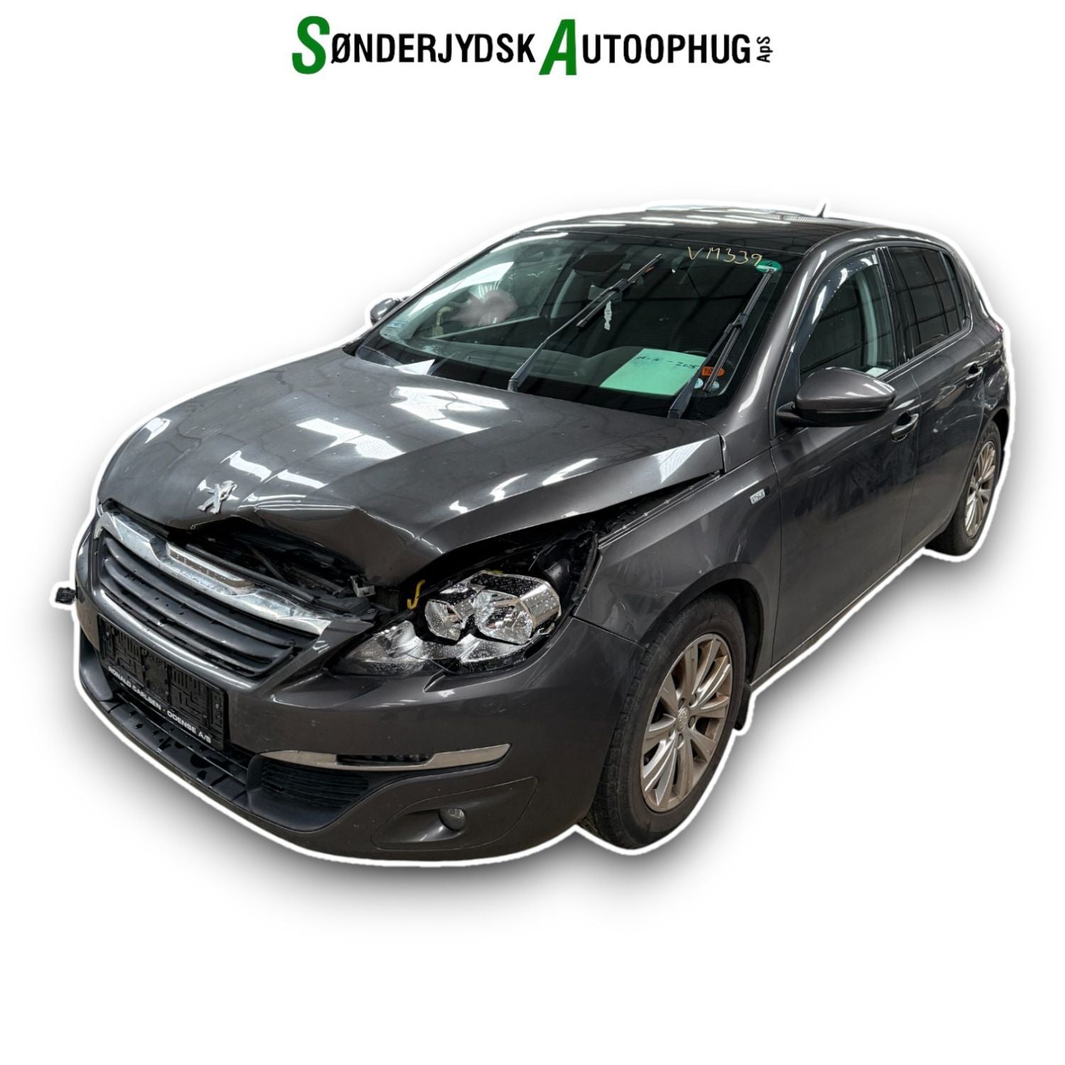 Peugeot 308 Pluk-Selv-Bil Med OEM Nr. Ophugger Fra Peugeot Ophugger