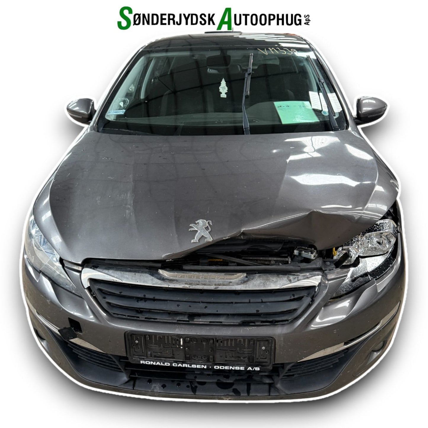 Peugeot 308 Pluk-Selv-Bil Med OEM Nr. Ophugger Fra Peugeot Ophugger