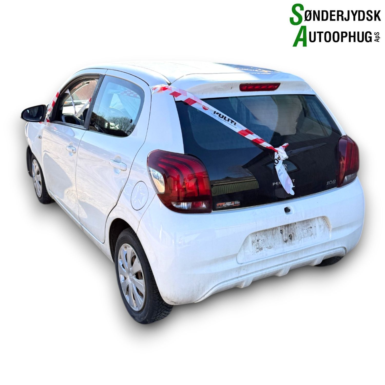 Peugeot 108 Pluk-Selv-Bil Med OEM Nr. Ophugger Fra Peugeot Ophugger
