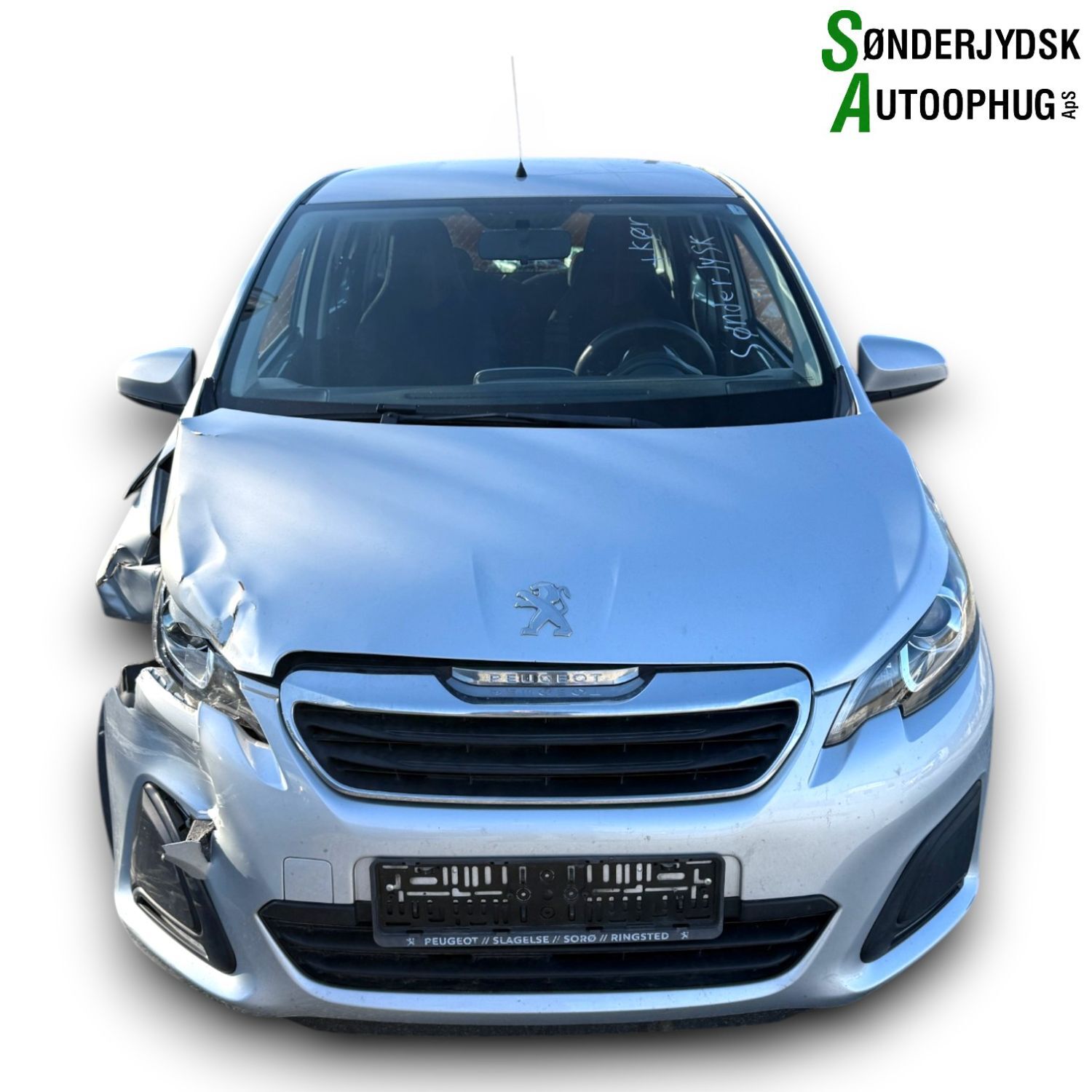 Peugeot 108 Pluk-Selv-Bil Med OEM Nr. Ophugger Fra Peugeot Ophugger