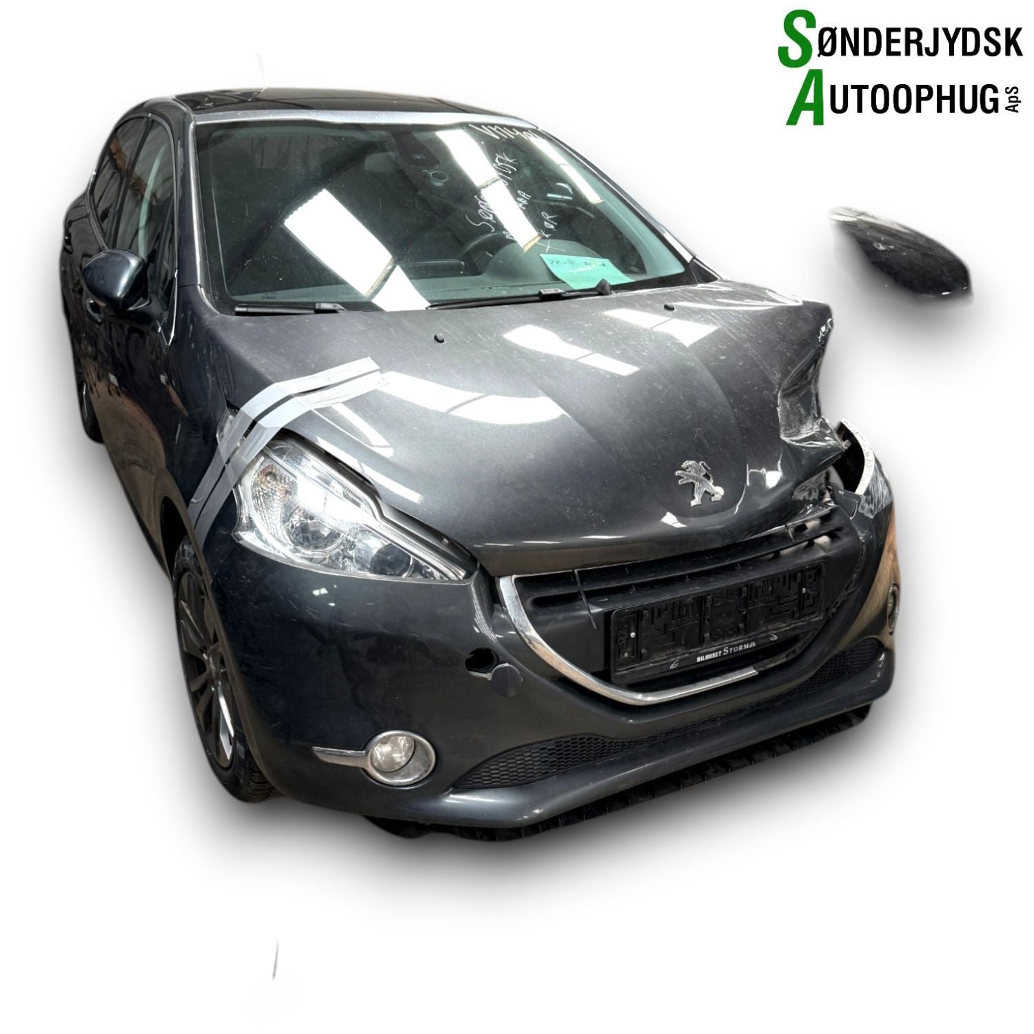 Peugeot 208 Pluk-Selv-Bil Med OEM Nr. Ophugger Fra Peugeot Ophugger